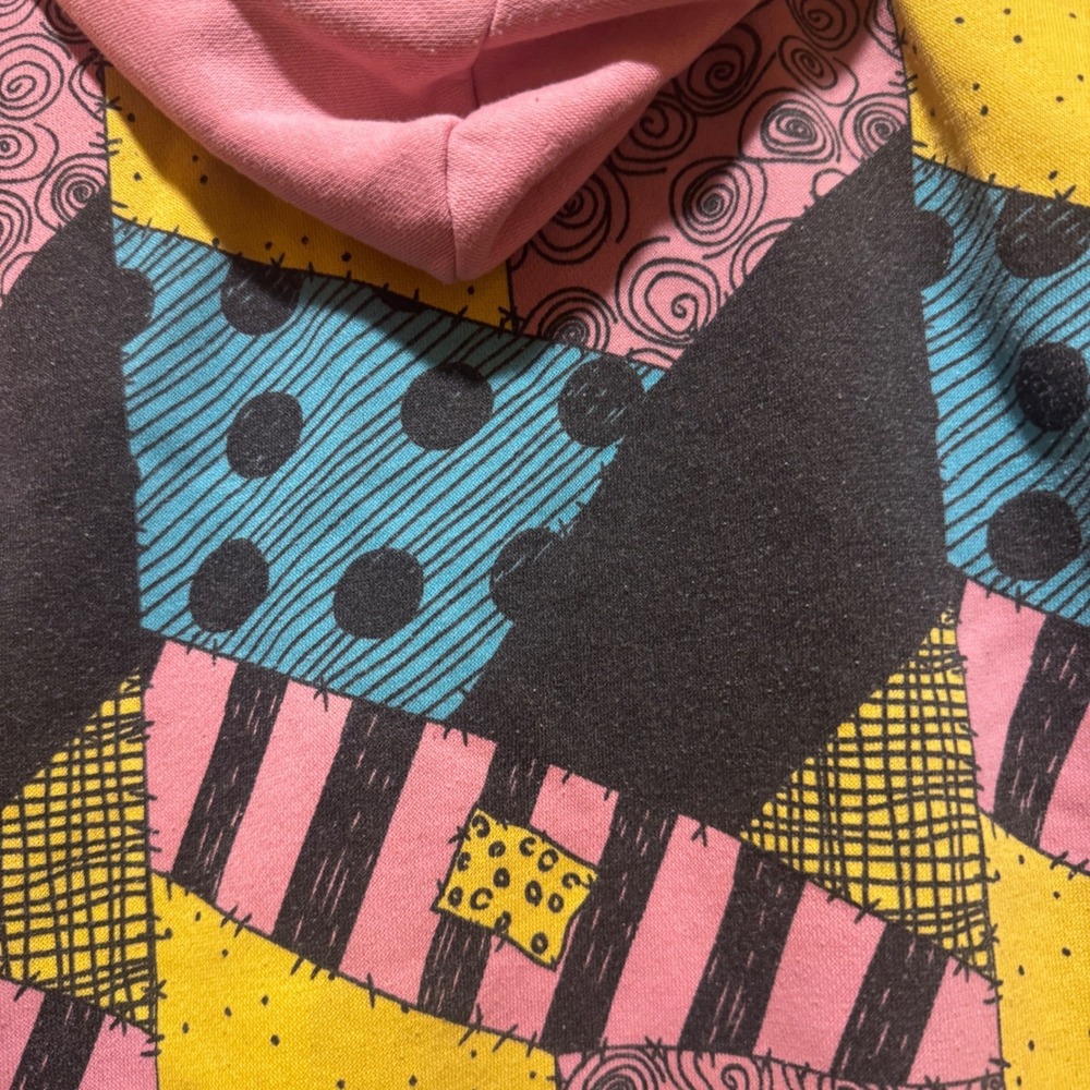 Kids Disney The Nightmare Before‎ Christmas Sally Patchwork Hoodie 3T - Picture 5 of 7